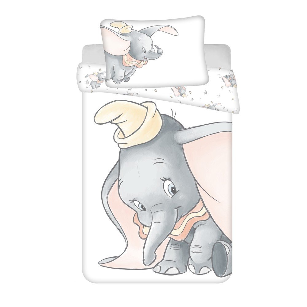 Pamut ágyneműhuzat babaágyhoz 100x135 cm Dumbo – Jerry Fabrics