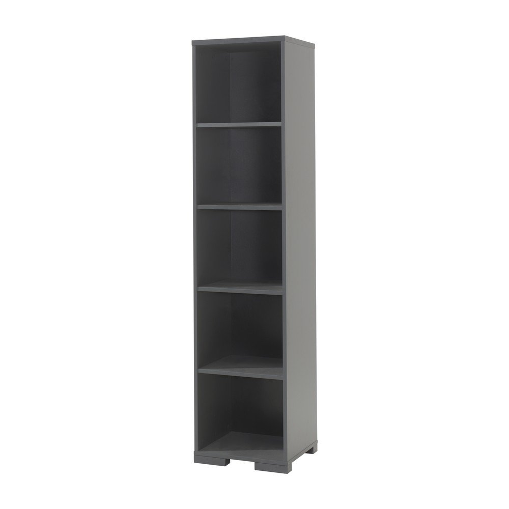 Sötétszürke gyerek könyvespolc 46x195 cm London – Vipack