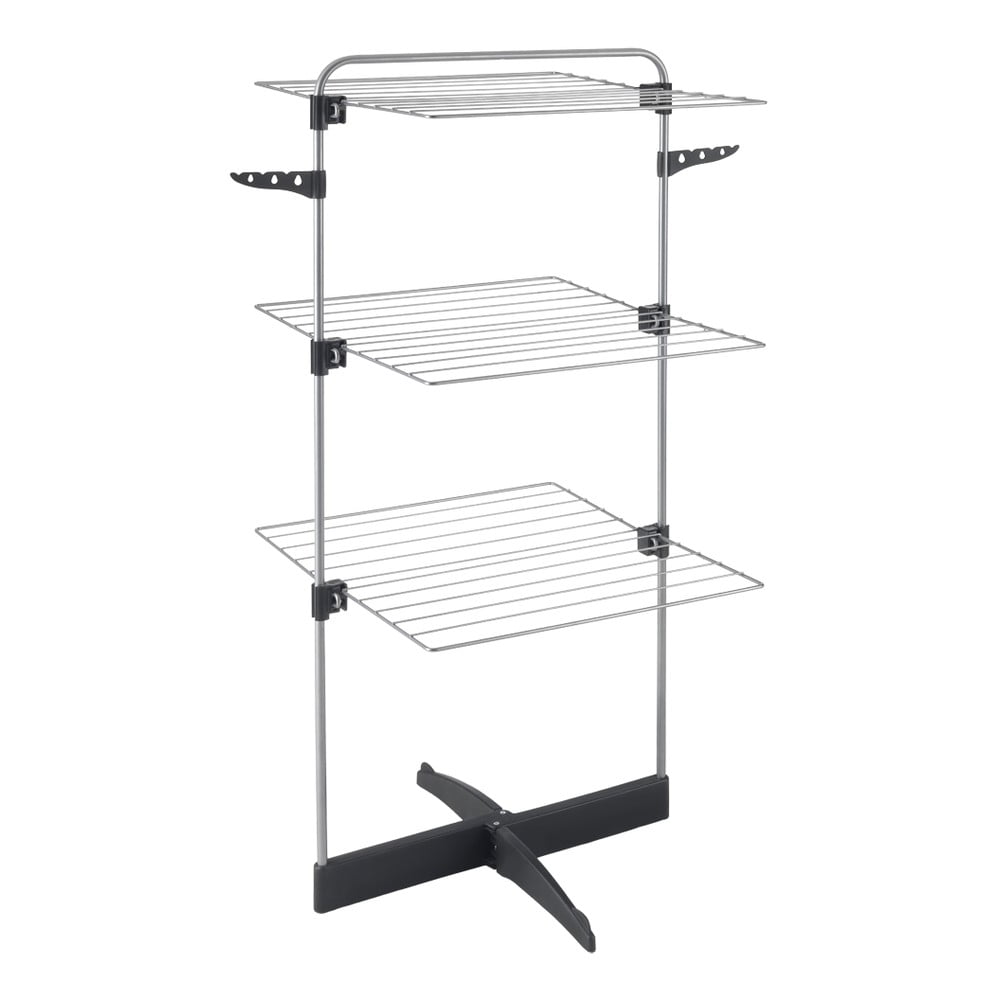 Szürke-ezüstszínű ruhaszárító 22 m Thunder – Metaltex