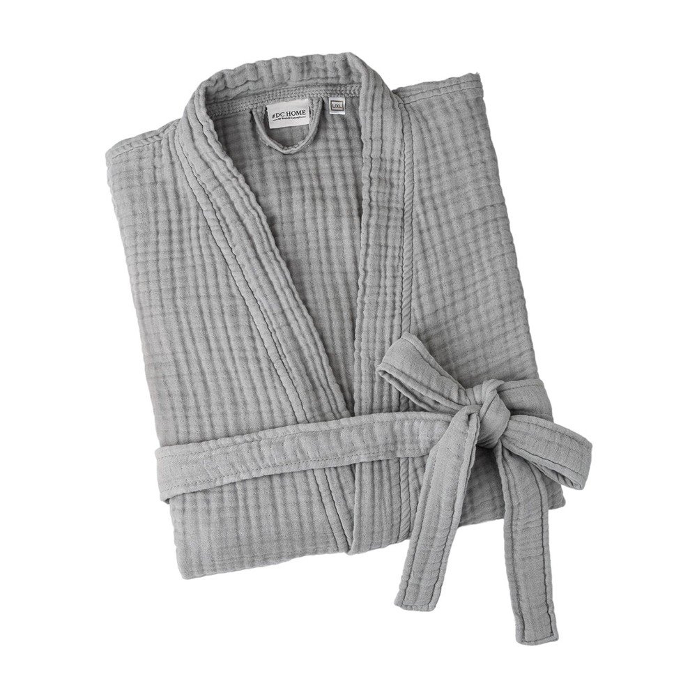 Szürke muszlin fürdőköpeny S/M Kimono – Foutastic