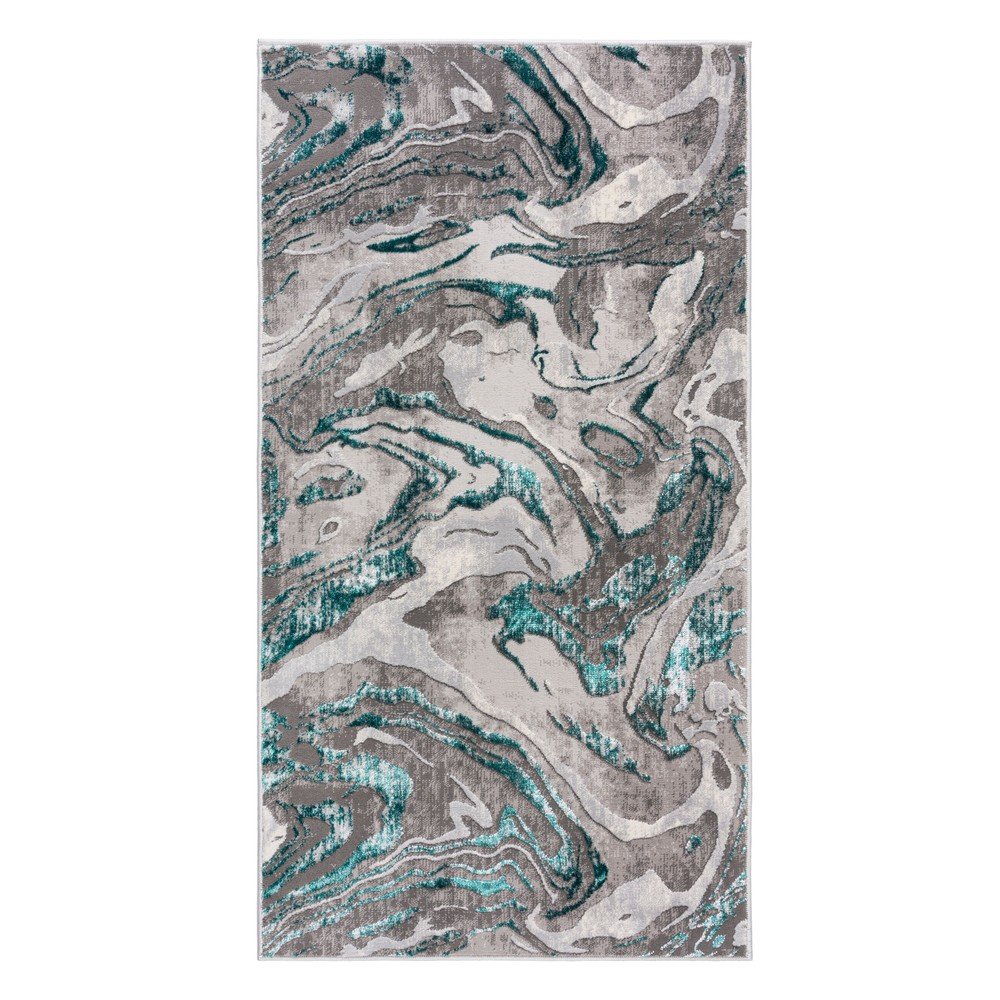 Szürke-türkiz szőnyeg 160x230 cm Marbled – Flair Rugs