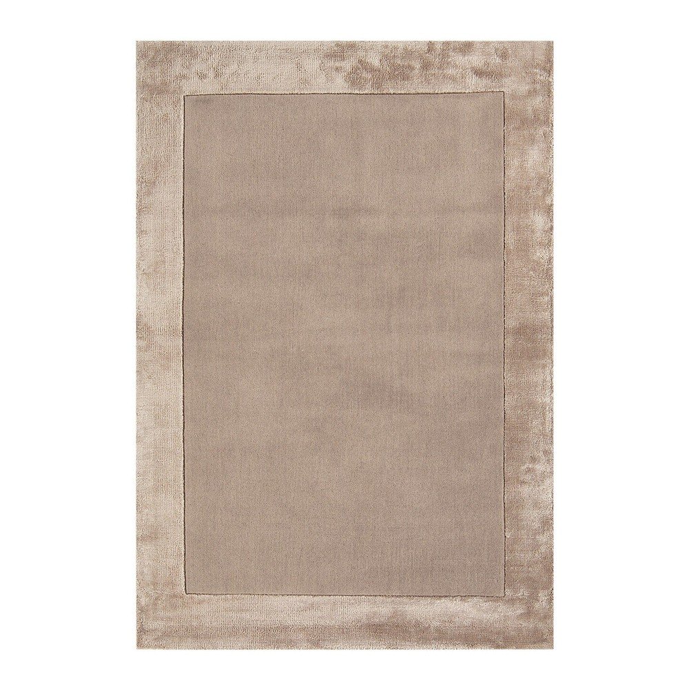 Világosbarna kézi szövésű gyapjú keverék szőnyeg 200x290 cm Ascot – Asiatic Carpets