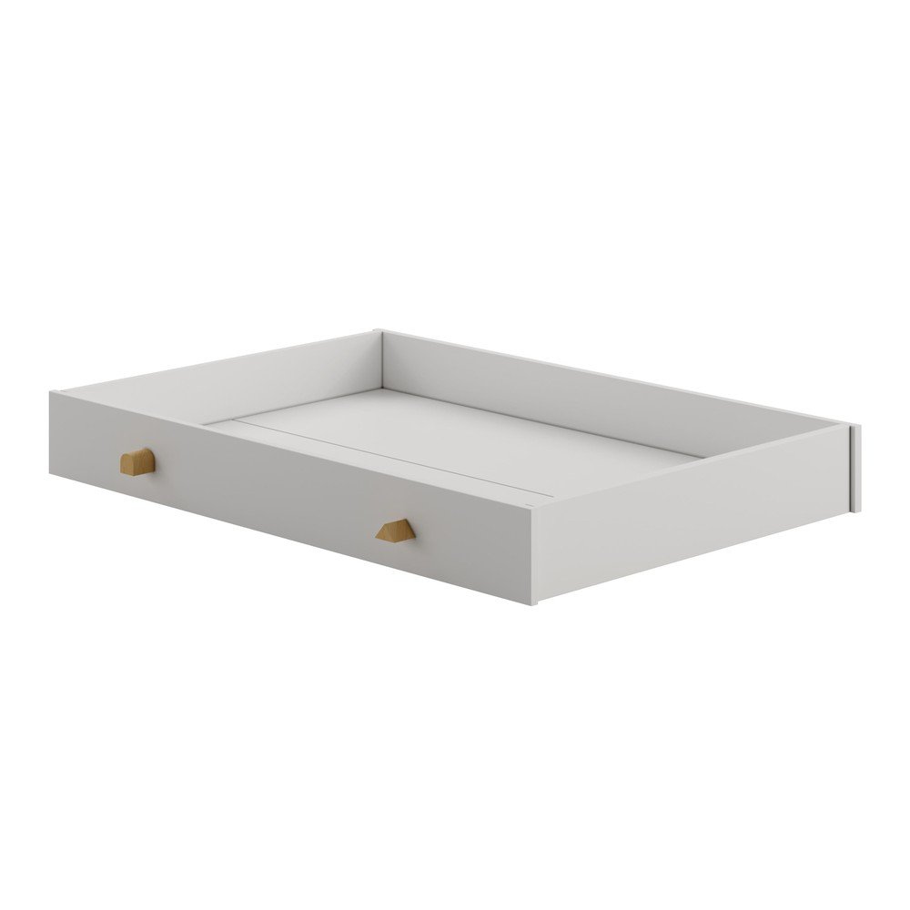 Világosszürke gyerekágy alatti fiók 70x140 cm Cube - Pinio