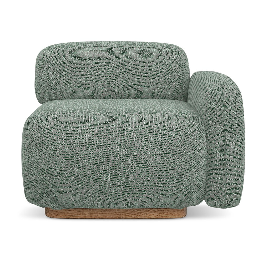 Világoszöld kanapé modul (jobb oldali) Ailani – Makamii