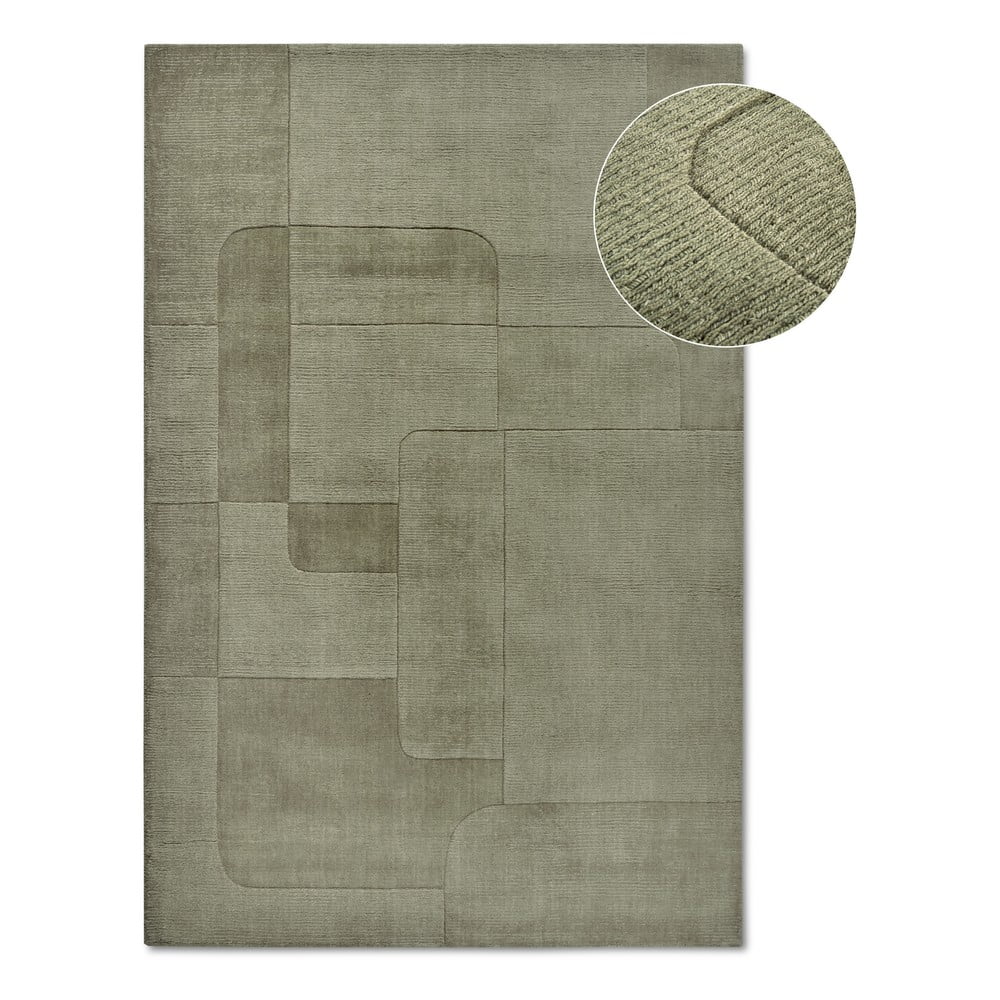 Zöld kézi szövésű gyapjú szőnyeg 80x150 cm Charlotte – Villeroy&Boch