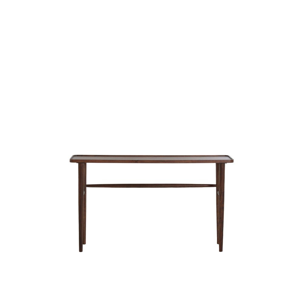 Barna akácfa konzolasztal 30x140 cm Qiano – Light & Living