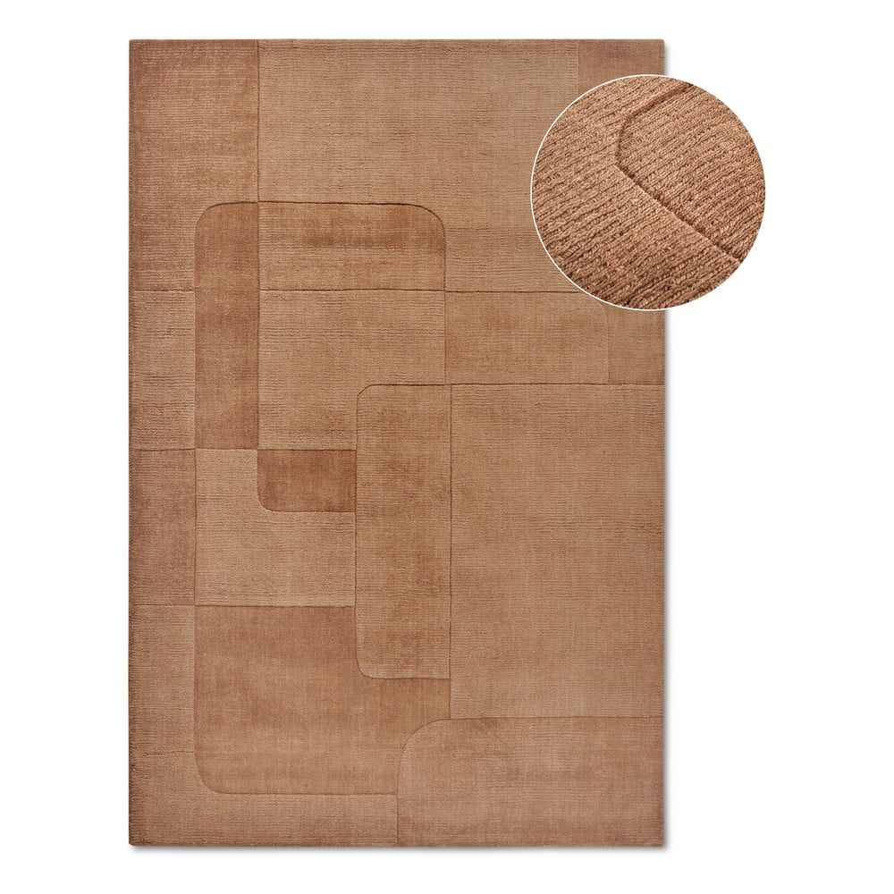 Barna kézi szövésű gyapjú szőnyeg 160x230 cm Charlotte – Villeroy&Boch