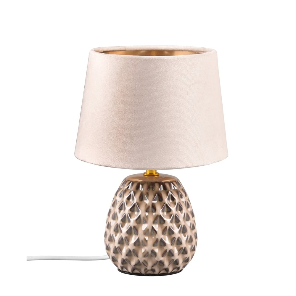 Bézs asztali lámpa (magasság 27 cm) Ariana – Trio