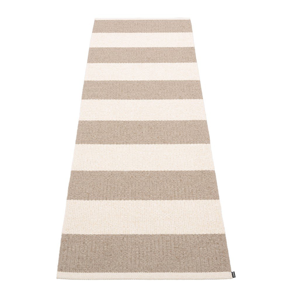 Bézs-krémszínű kültéri-beltéri futószőnyeg 70x225 cm Bob Mud Vanilla – Pappelina