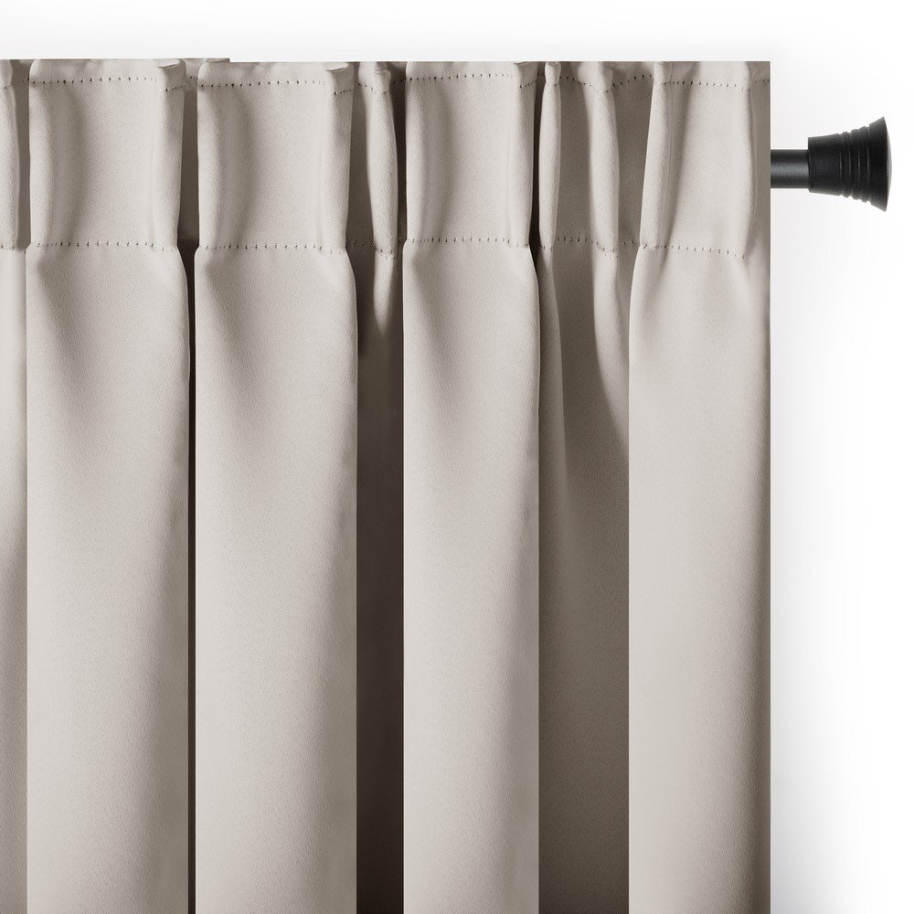 Bézs sötétítő termo függöny 140x270 cm Pleat – Restilo