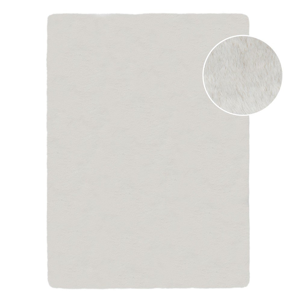 Fehér szintetikus szőrme szőnyeg 200x290 cm Ivy Luxury Fur – Flair Rugs