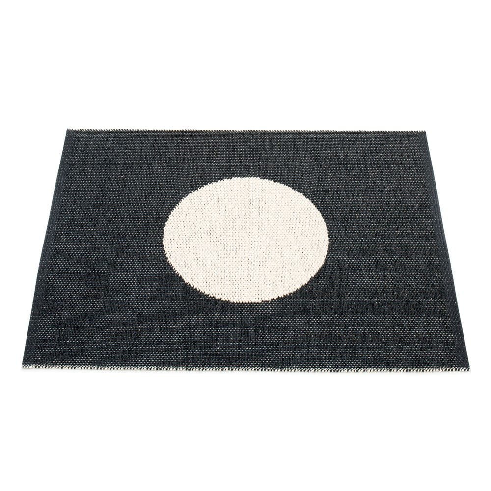 Fekete-fehér kültéri-beltéri szőnyeg 70x90 cm Vera Black – Pappelina