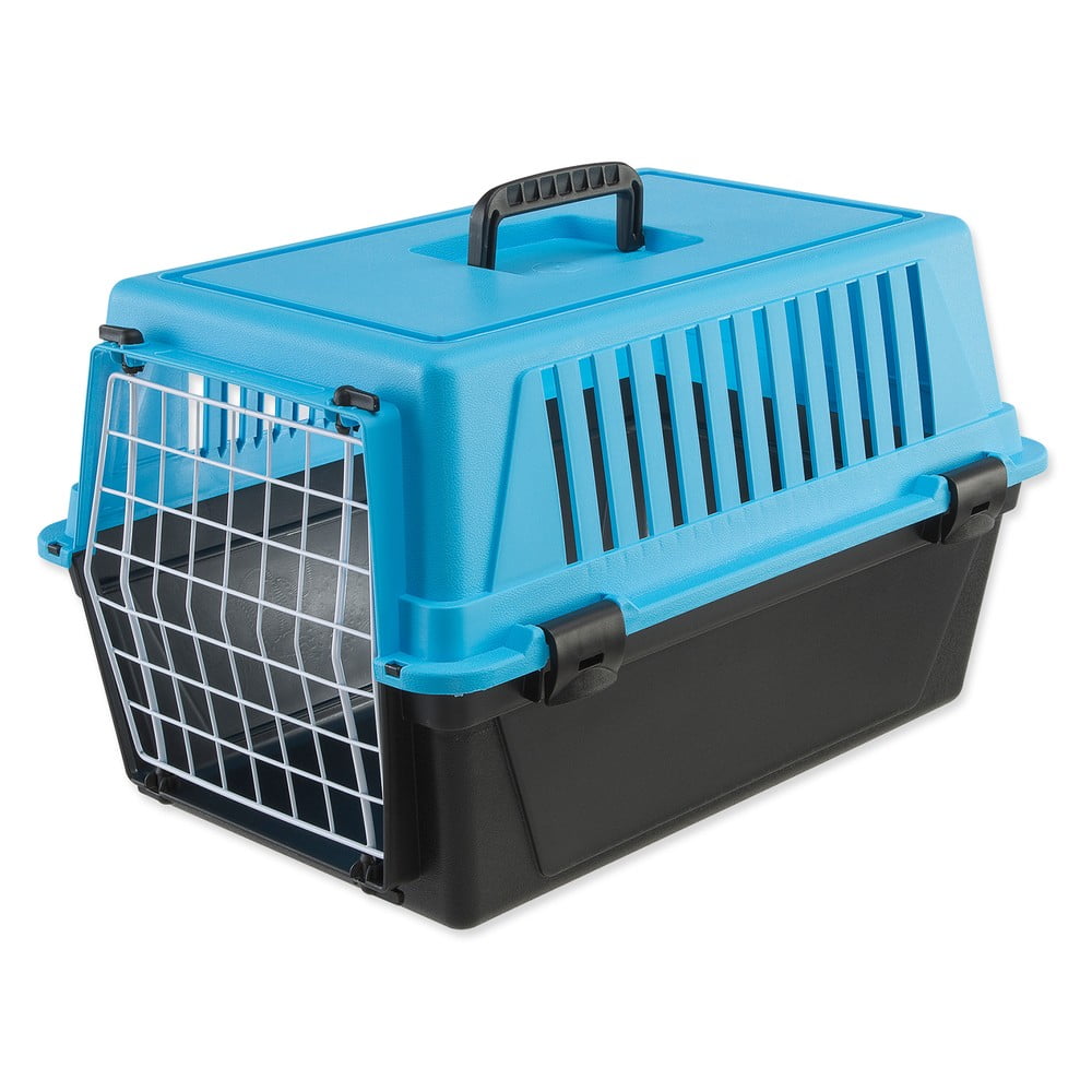 Fekete-világoskék állathordozó kisállatoknak 32x48 cm Ferplast Atlas 10 – Plaček Pet Products
