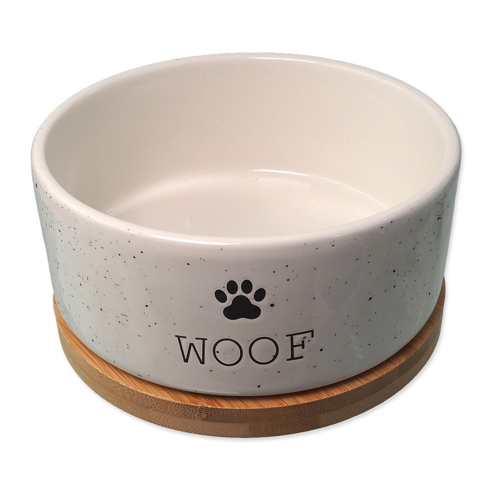 Kerámia tálka kutyáknak ø 16 cm Dog Fantasy WOOF – Plaček Pet Products