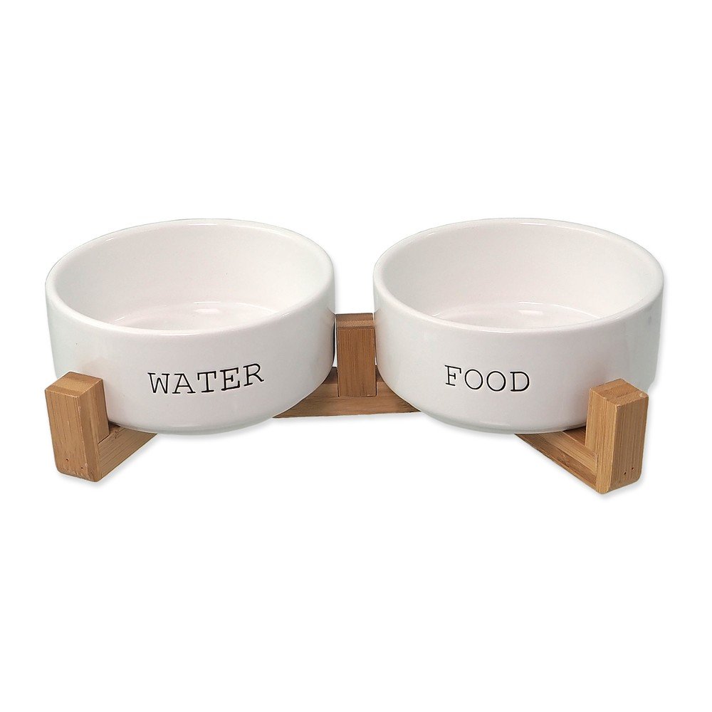 Kerámia tálka szett álvánnyal kutyáknak ø 16 cm Dog Fantasy – Plaček Pet Products