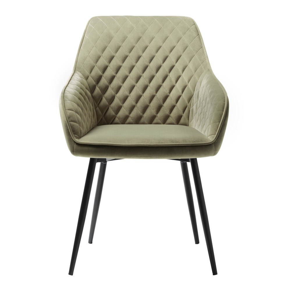 Khaki bársony étkezőszék Milton – Unique Furniture