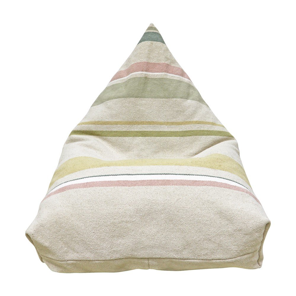 Krémszínű gyerek babzsák Cleo Multi Stripe – Lorena Canals