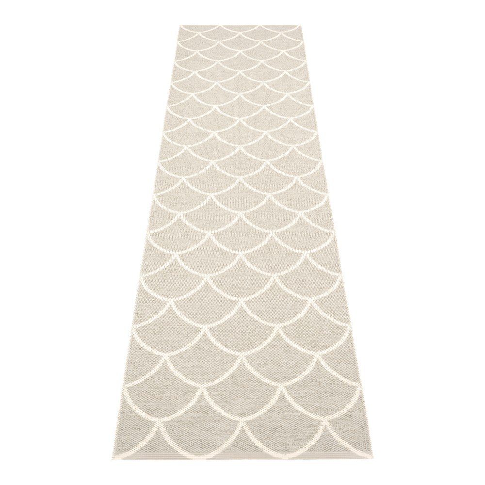 Krémszínű kültéri-beltéri futószőnyeg 70x300 cm Kotte Linen – Pappelina