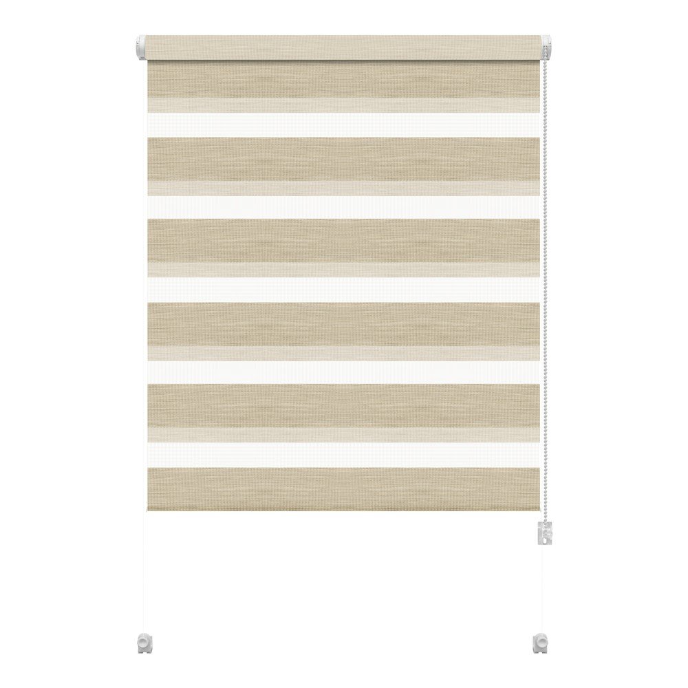 Krémszínű nappali-éjszakai roló 97x150 cm Zebra Natur – Gardinia