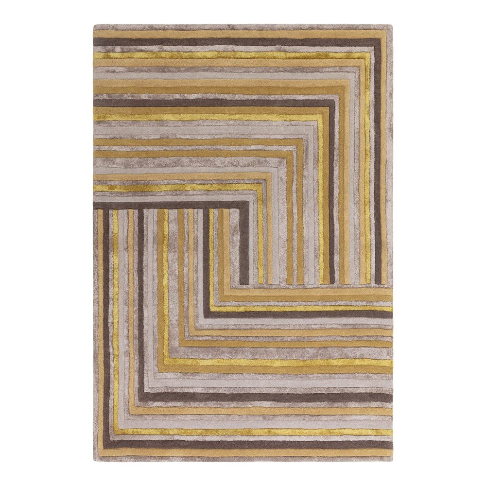 Okkersárga gyapjú szőnyeg 200x300 cm Network Gold – Asiatic Carpets