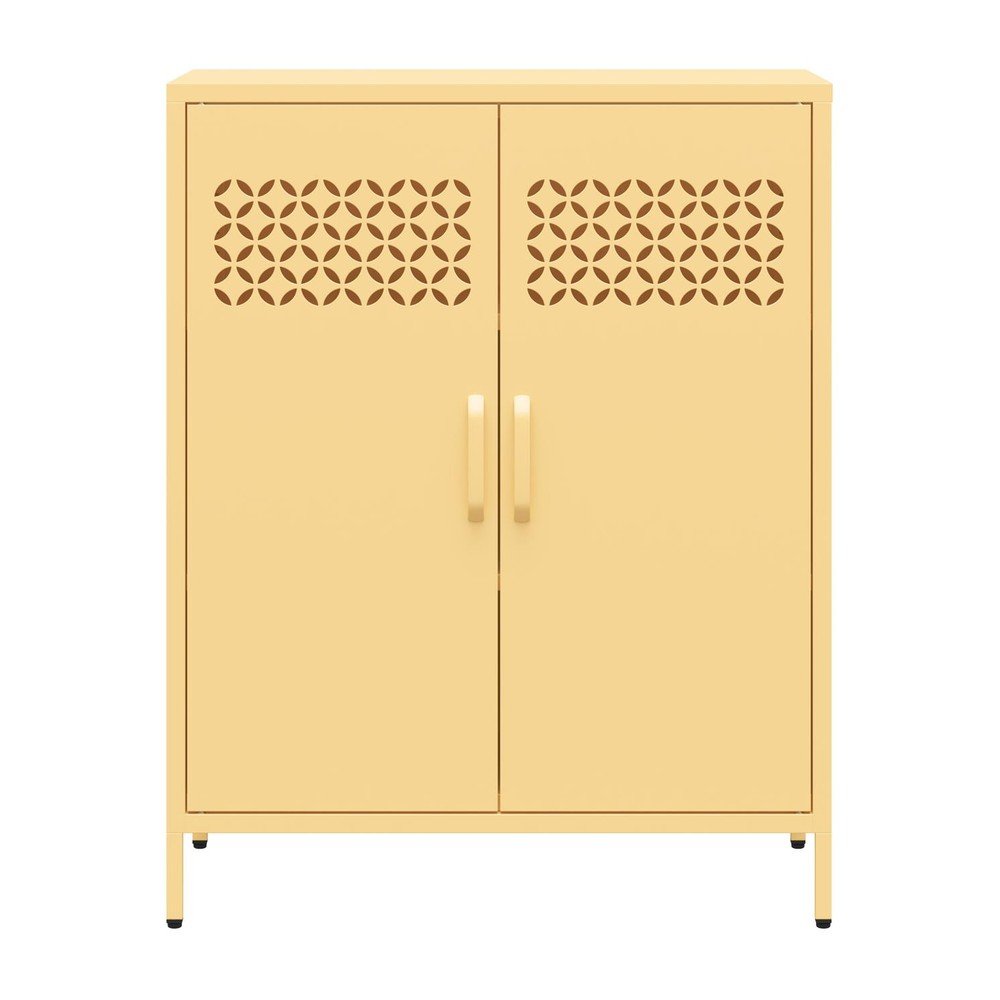 Sárga fém szekrény 80x102x40 cm Annie – Støraa