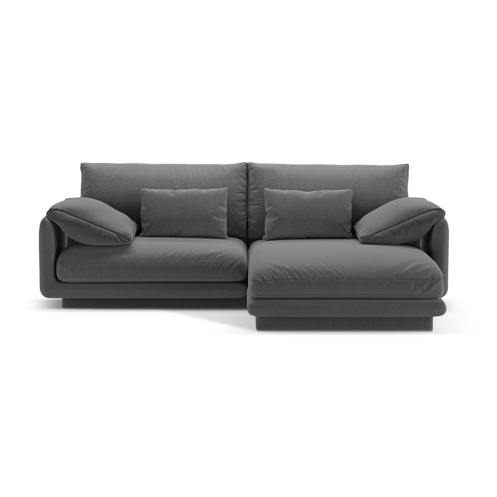 Sötétszürke sarokkanapé (jobb oldali) Torino – Micadoni Home