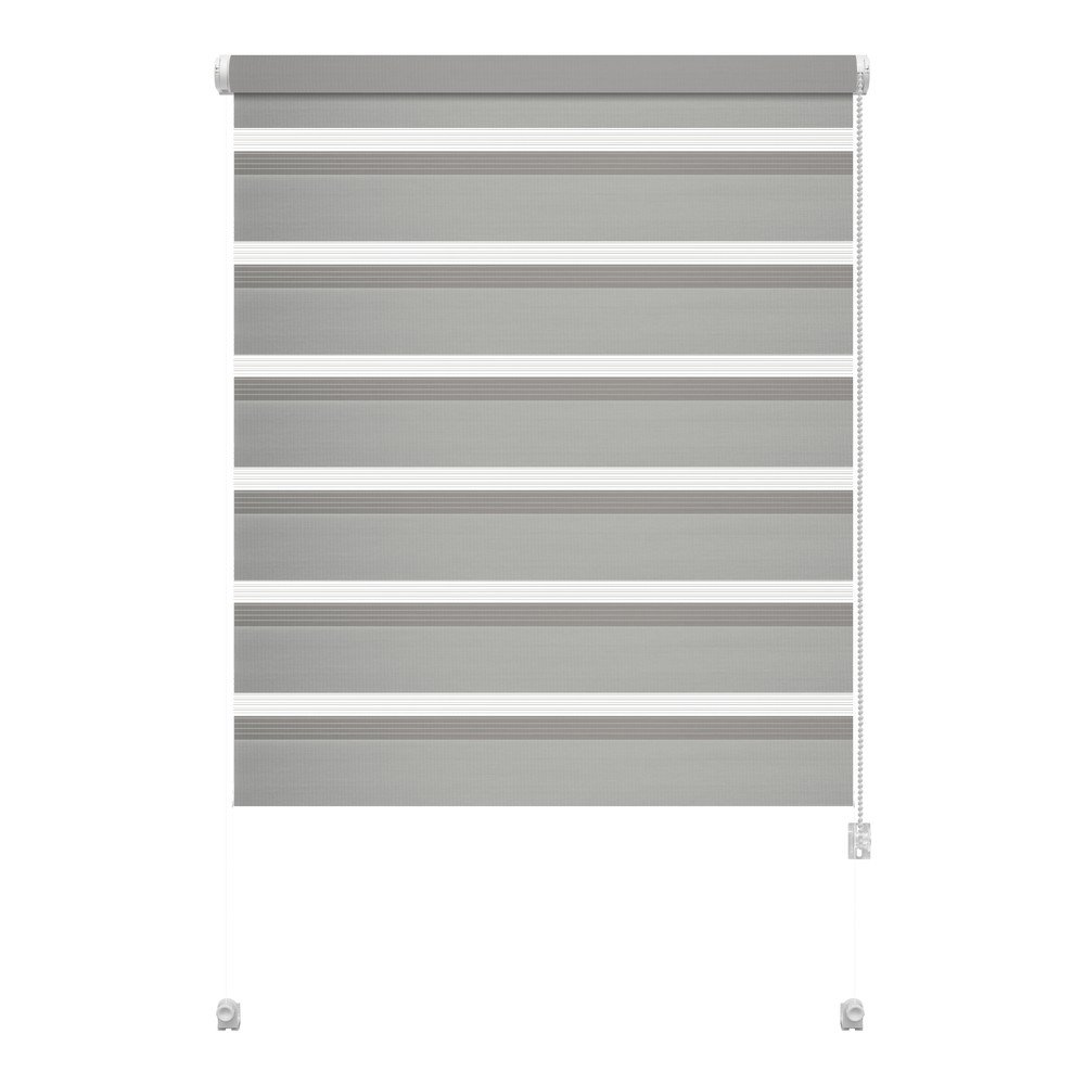 Szürke nappali-éjszakai roló 68x215 cm Zebra – Gardinia