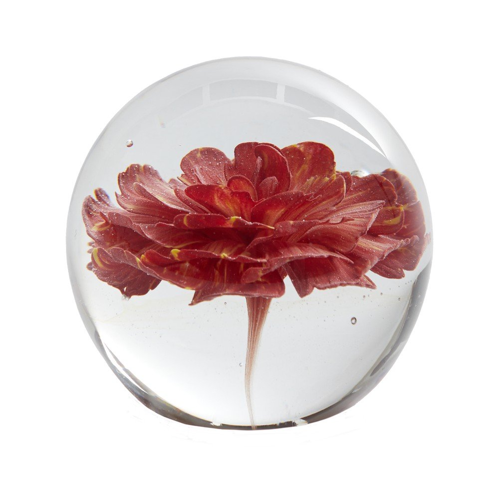 Üveg papírnehezék (magasság 8 cm) Flower – Light & Living