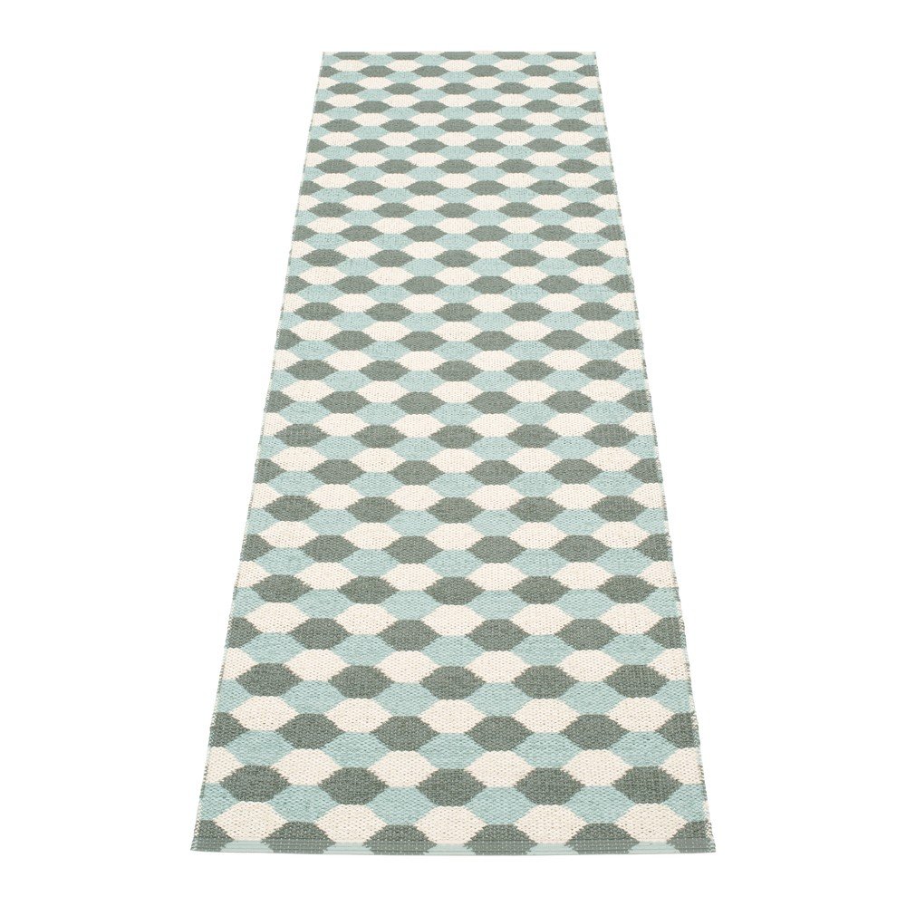 Zöld-türkiz kültéri-beltéri futószőnyeg 70x250 cm Dana Army – Pappelina