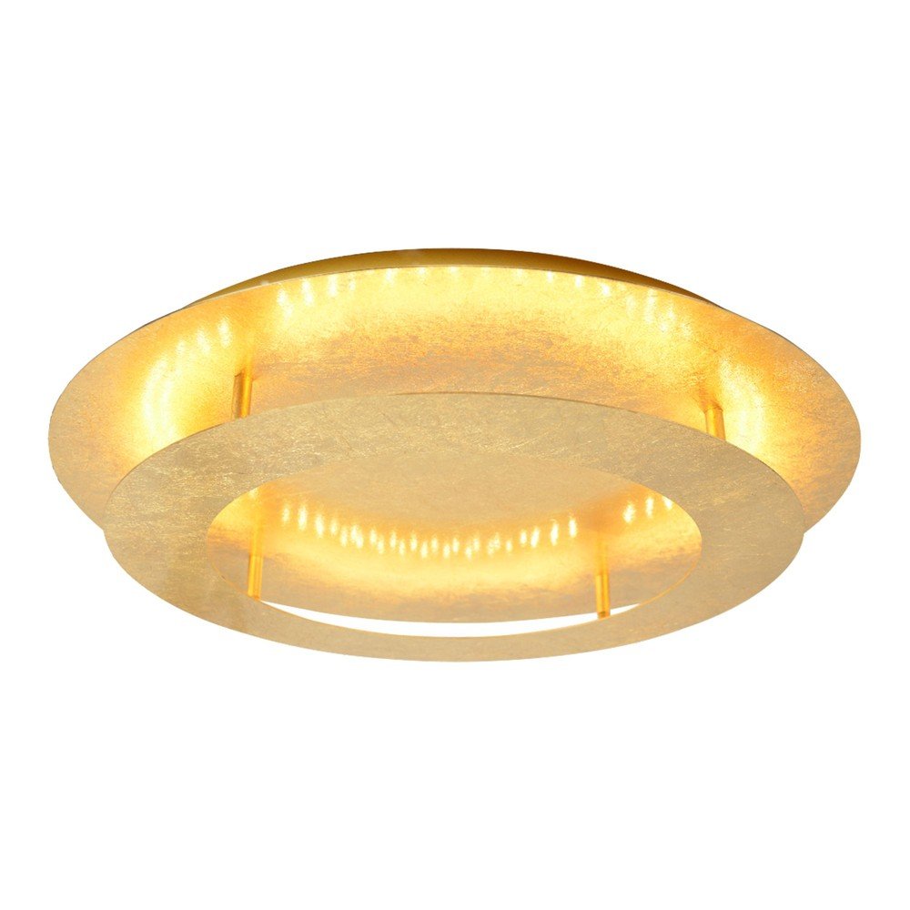 Aranyszínű LED mennyezeti lámpa fém búrával 40x40 cm Merle – Candellux Lighting