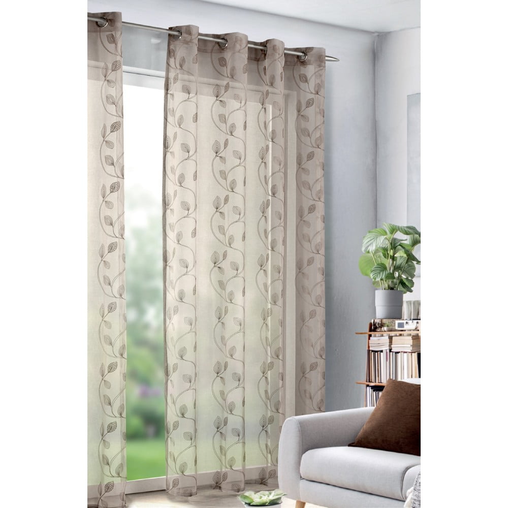 Barna voile fényáteresztő függöny 135x245 cm – Sehlbach