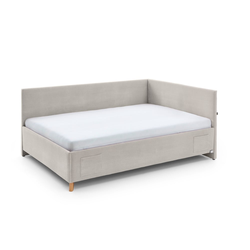Bézs  ágyneműtartós sarok gyerekágy 140x200 cm Cool – Meise Möbel