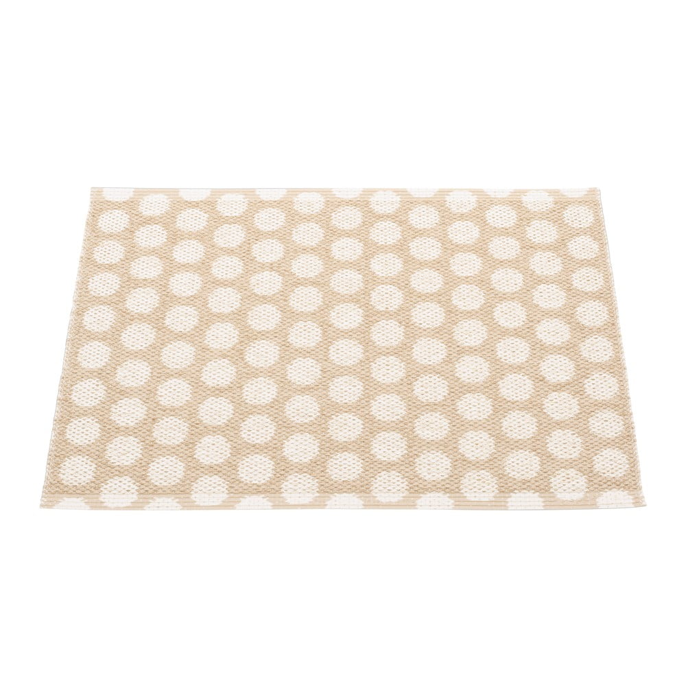 Bézs-krémszínű kültéri-beltéri szőnyeg 70x50 cm Noa Beige Vanilla – Pappelina