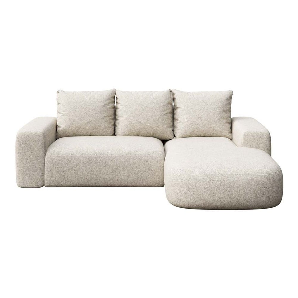 Bézs sarokkanapé (jobb oldali-heverő résszel) Monce – Rodier