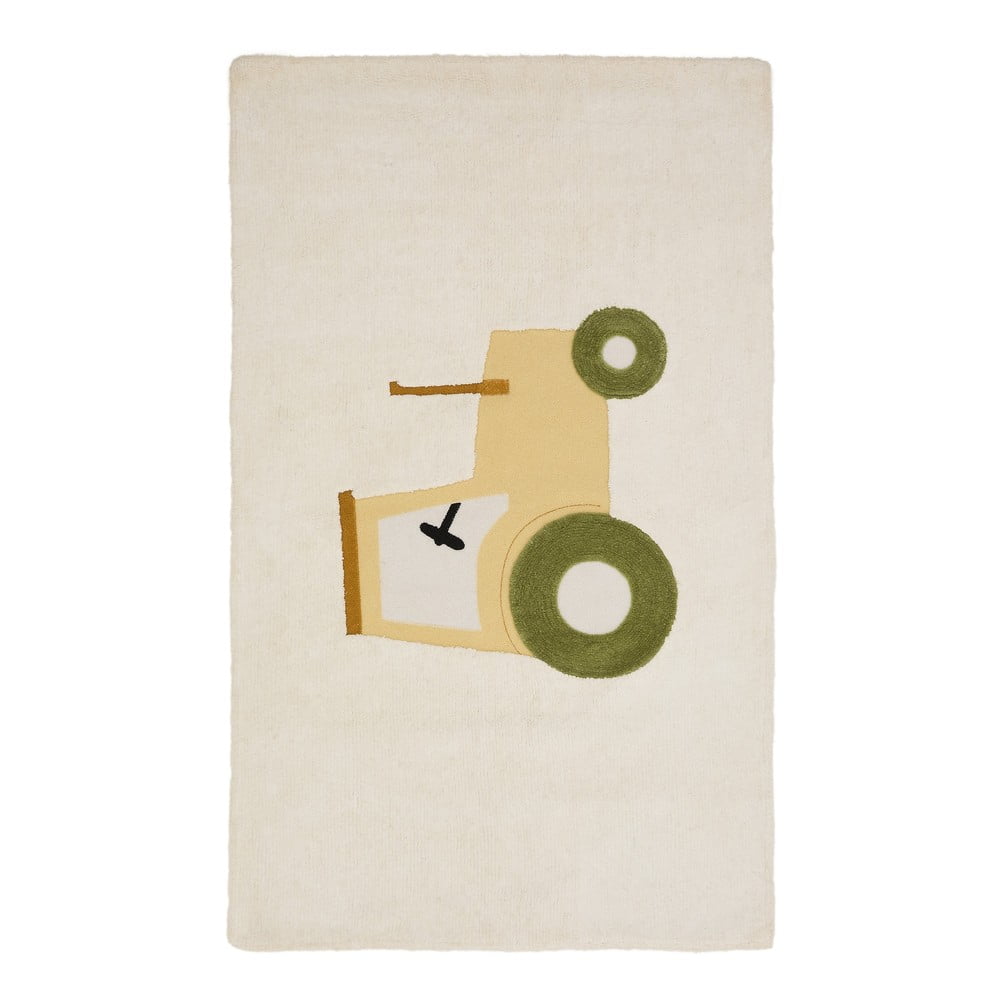 Elefántcsont színű pamut gyerek szőnyeg 90x150 cm Pecky – Kave Home