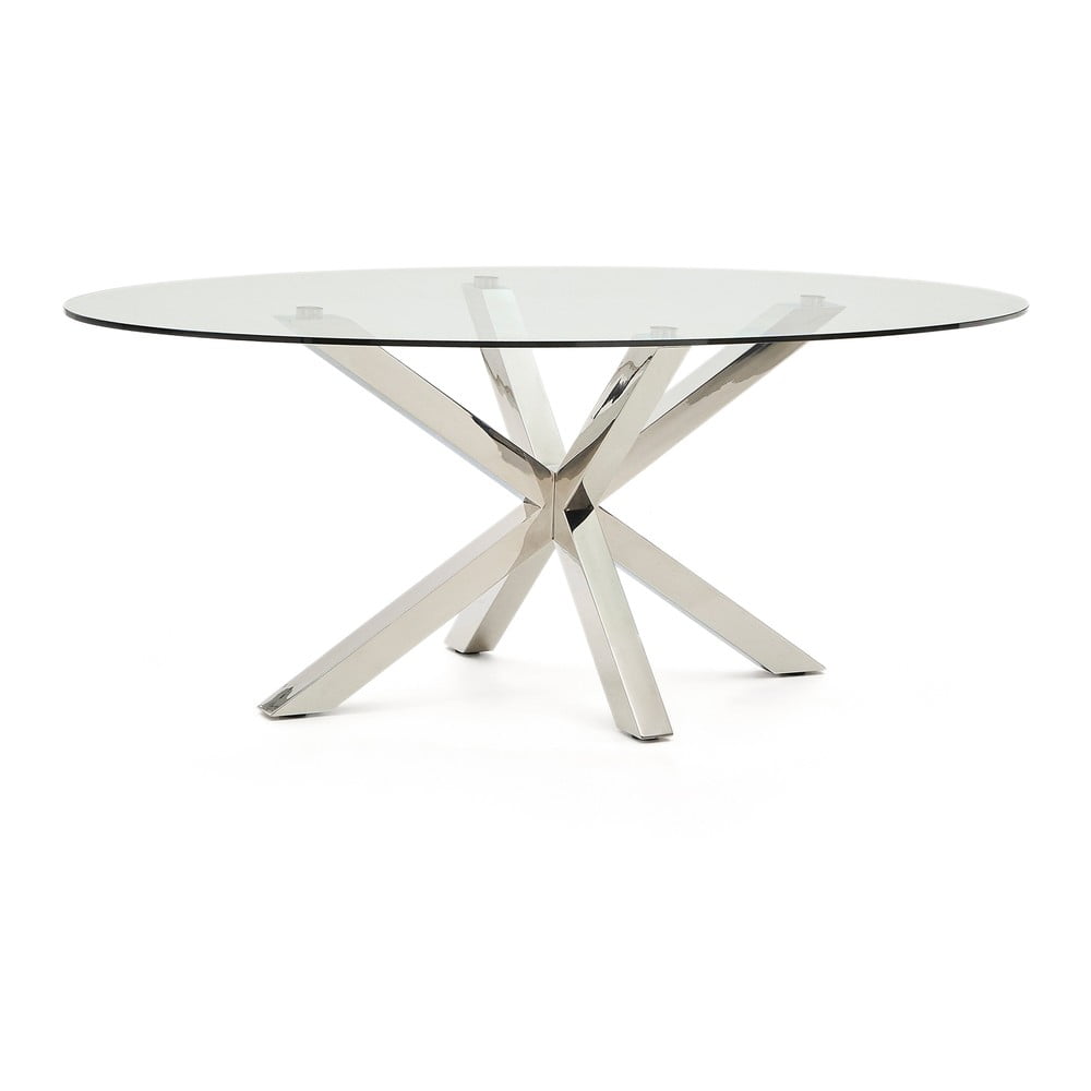 Étkezőasztal üveg asztallappal 100x200 cm Argo – Kave Home