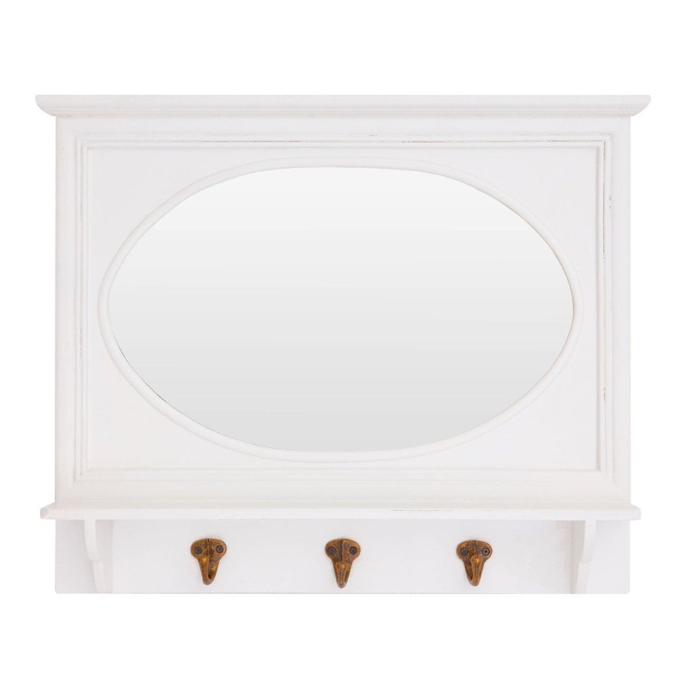 Fali tükör polccal és fogassal 53x43 cm Whitley – Premier Housewares