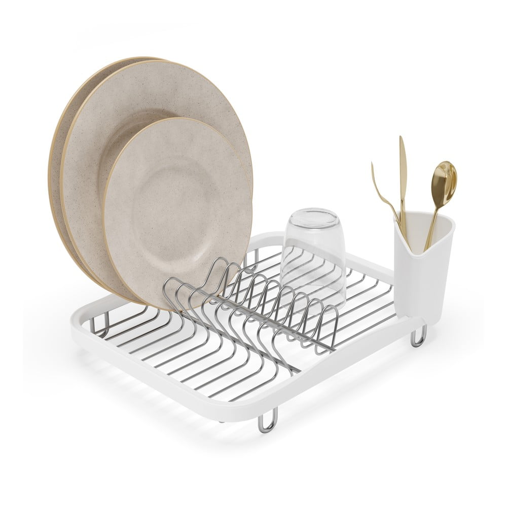 Fehér acél edényszárító 36x28 cm Sinkin – Umbra