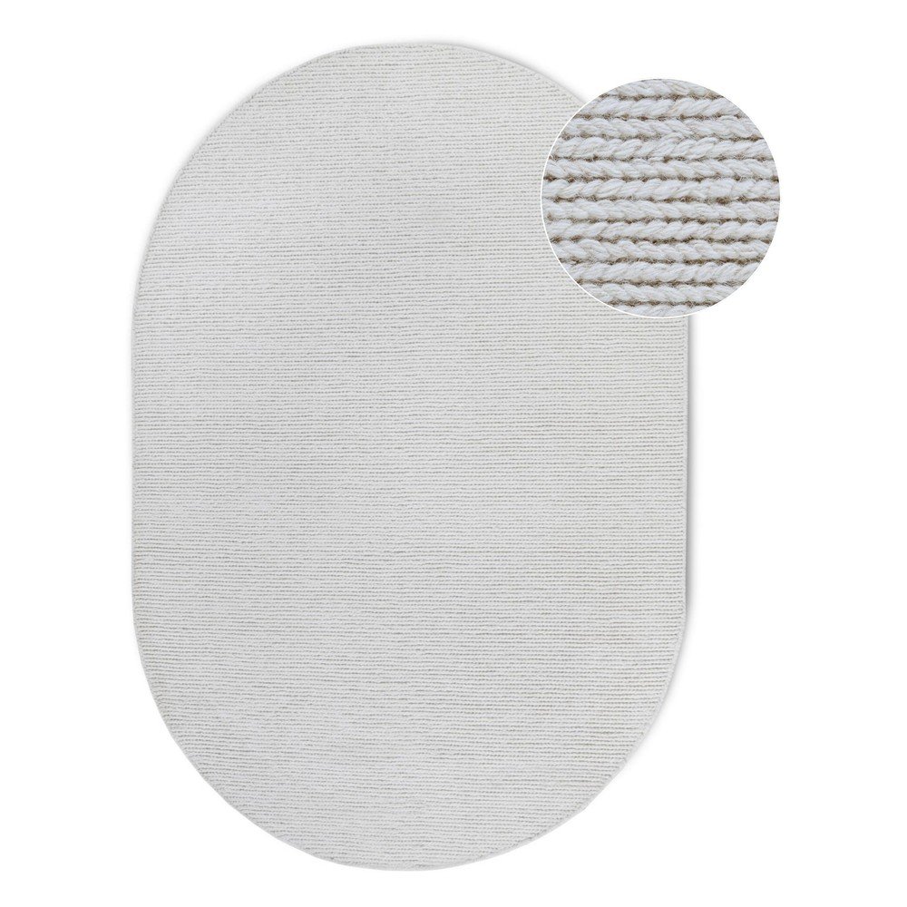 Fehér kézi szövésű gyapjú szőnyeg 160x230 cm Francois – Villeroy&Boch