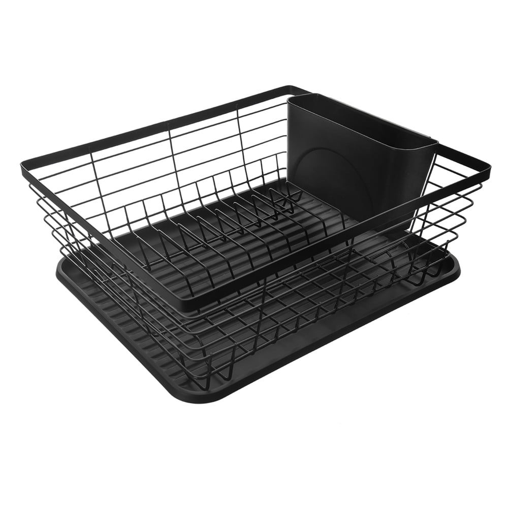 Fekete fém edényszárító 36x30