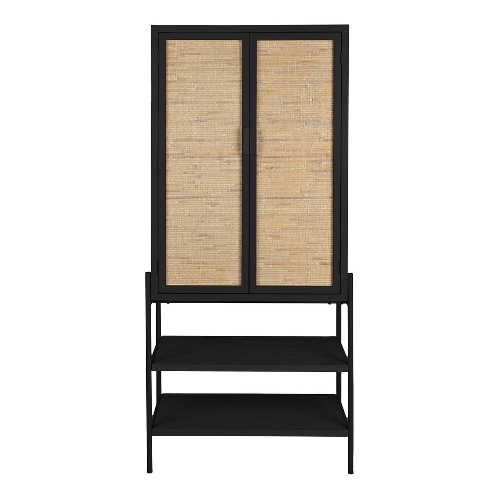 Fekete jegenyefenyő szekrény 70x160x36 cm Yasu – Dutchbone