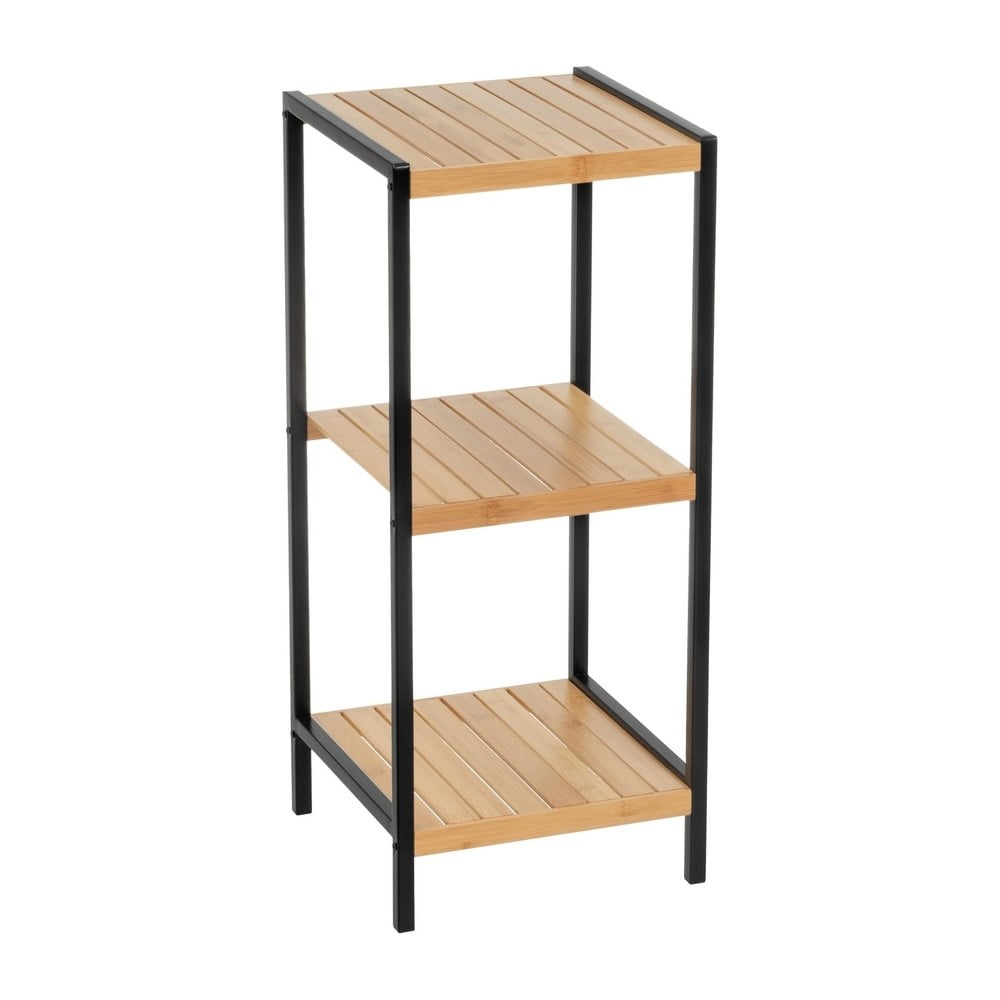 Fekete-natúr színű bambusz polcos állvány 30x70 cm – Casa Selección