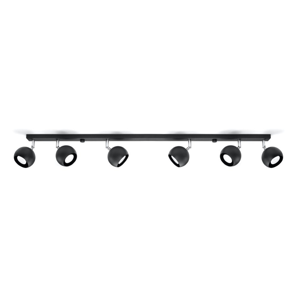 Fekete spotlámpa 10x118 cm Ollo – Nice Lamps