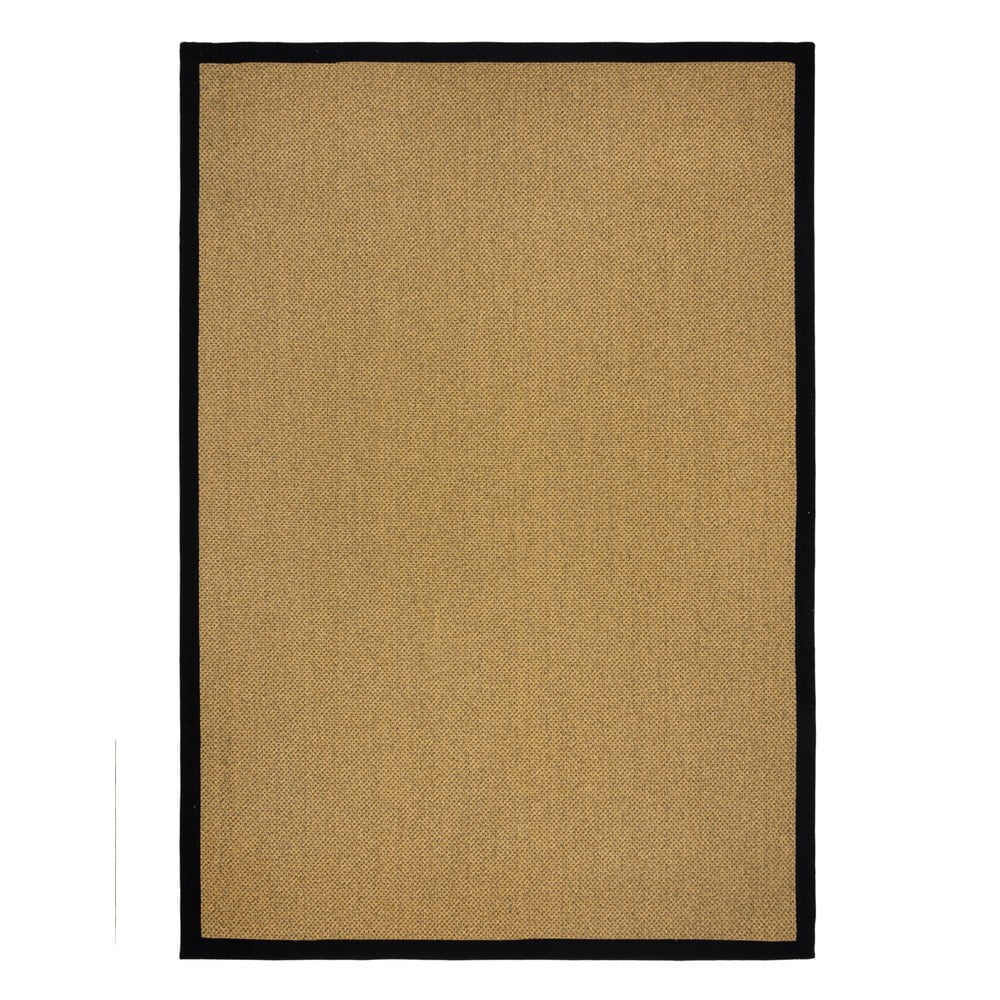 Fekete-világosbarna kültéri-beltéri szőnyeg 160x230 cm Sisal Look – Flair Rugs
