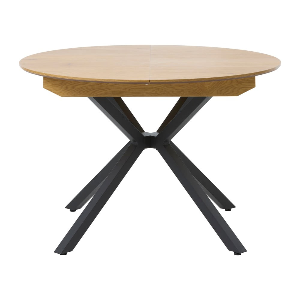 Kerek bővíthető étkezőasztal hosszabbító asztallappal ø 120 cm Cesura – Unique Furniture