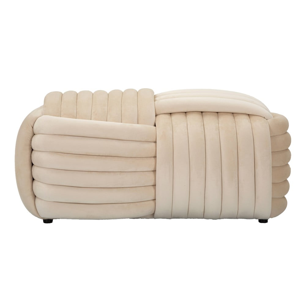 Krémszínű bársony pad Softy – Mauro Ferretti