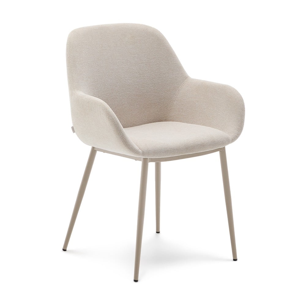 Krémszínű étkezőszék Konna – Kave Home