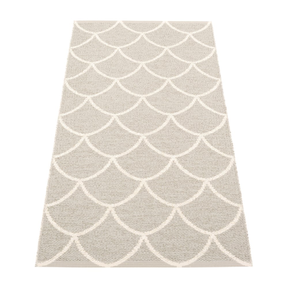 Krémszínű kültéri-beltéri futószőnyeg 70x150 cm Kotte Linen – Pappelina