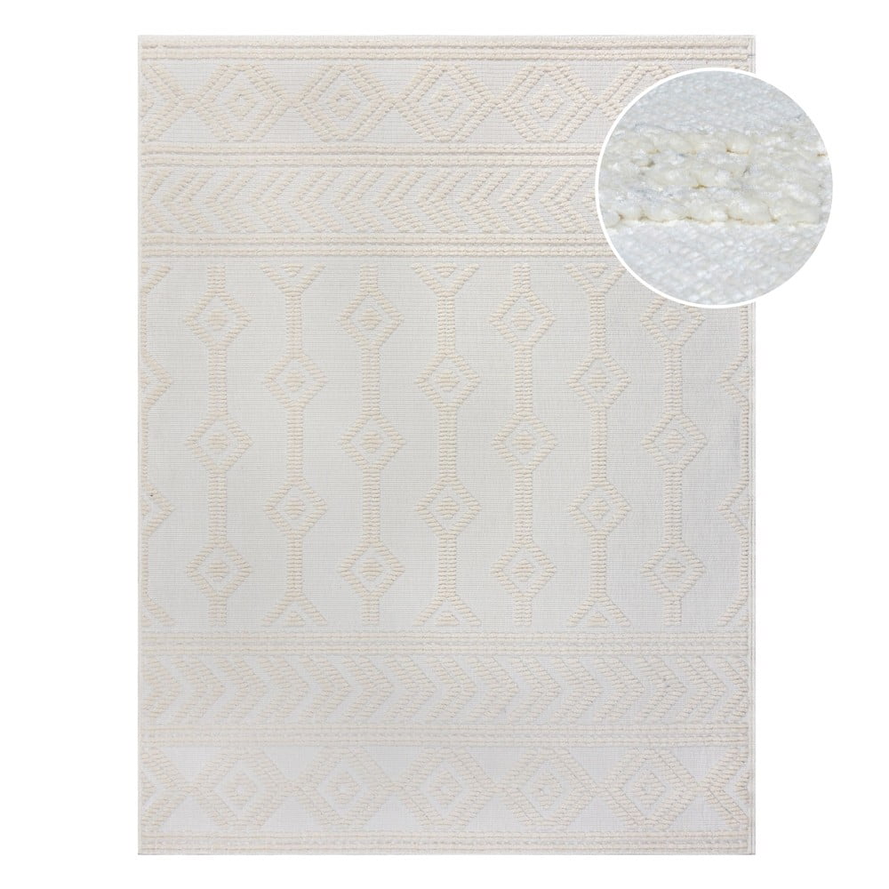 Krémszínű zsenília szőnyeg 160x240 cm Shyla – Flair Rugs