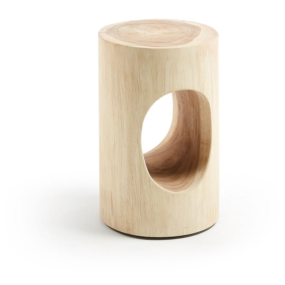 Munggur fa kerek tárolóasztal ø 30 cm Halker – Kave Home